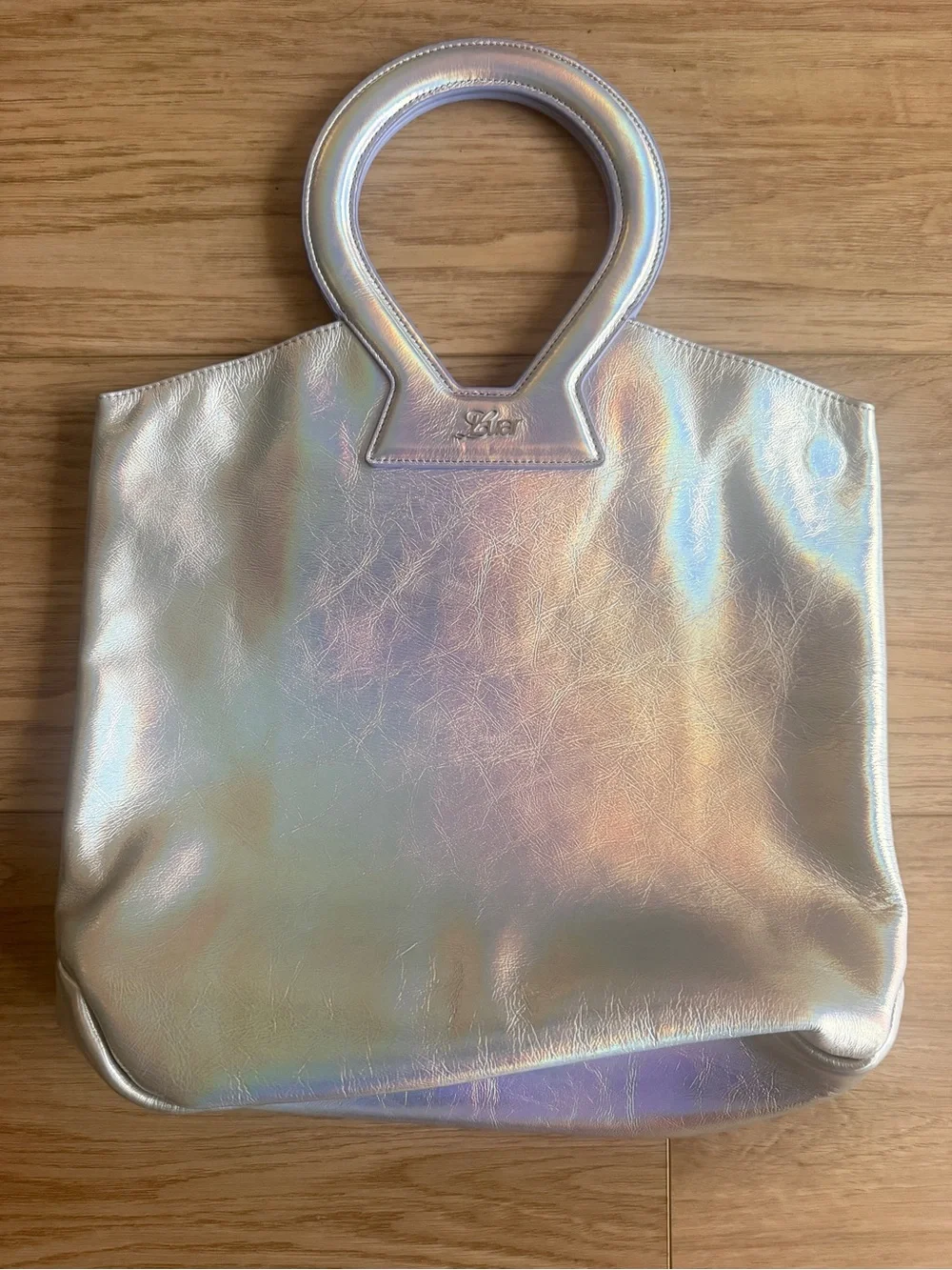 Luar - Iridescent Silver Tote Bag